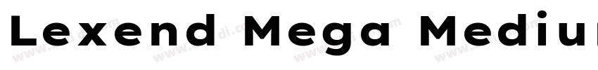 Lexend Mega Medium字体转换